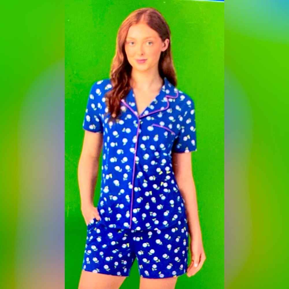 NEW XL kate spade Floral Women's 2-piece Pyjama Pajama Set